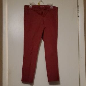 Women's Petite Red Slim Fit Pixie Ankle Pants Old Navy